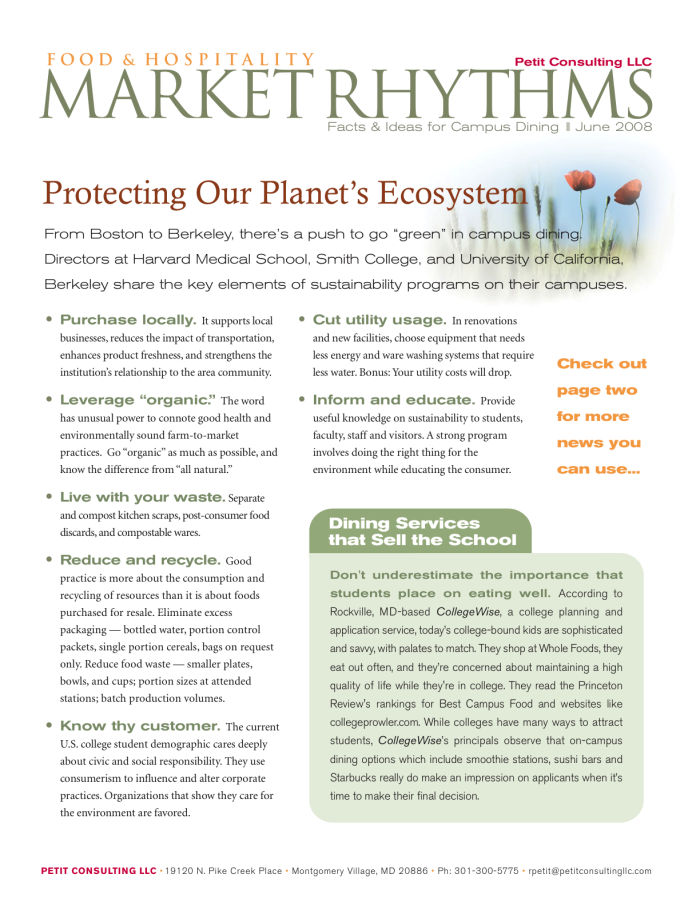 Market Rhythms Issue 1 Page 1